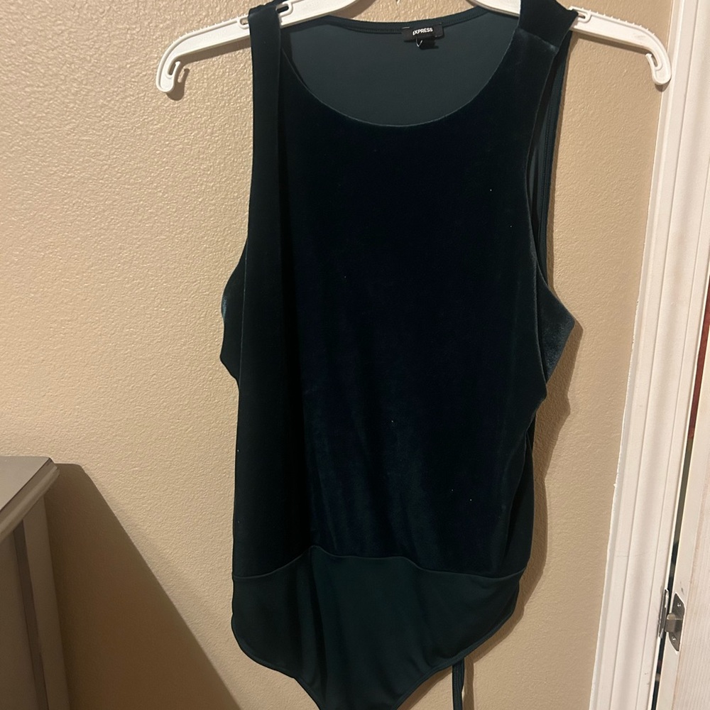 Elegant Black Velvet Women's Top